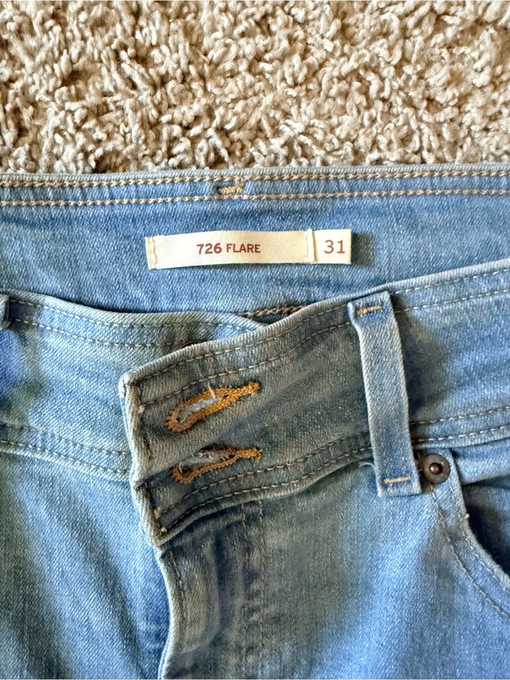 Levi's Light Blue Flared Jeans - Picture 3 of 3